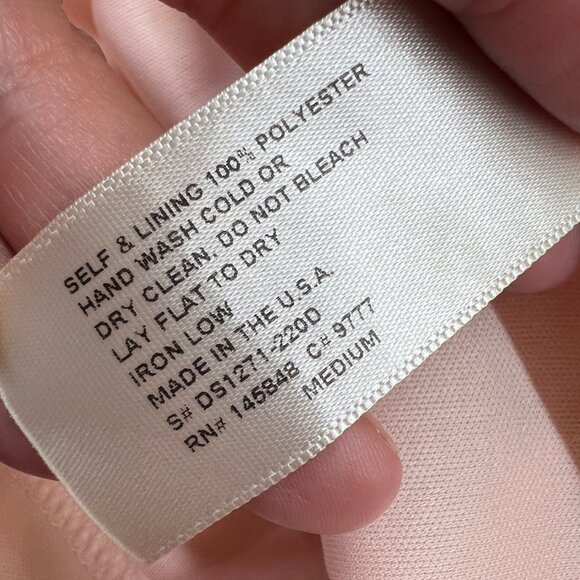 Everly Peach Ruffled Midi Dress Special Occasion Party Size Medium - Picture 11 of 12